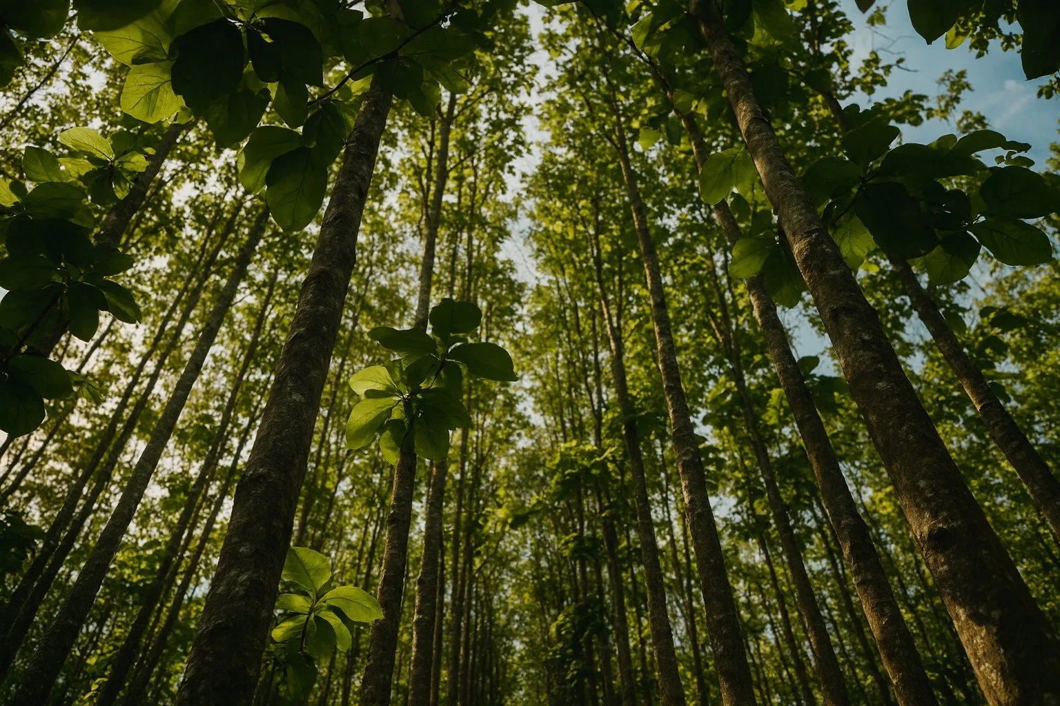 Managed teak farm in Panama